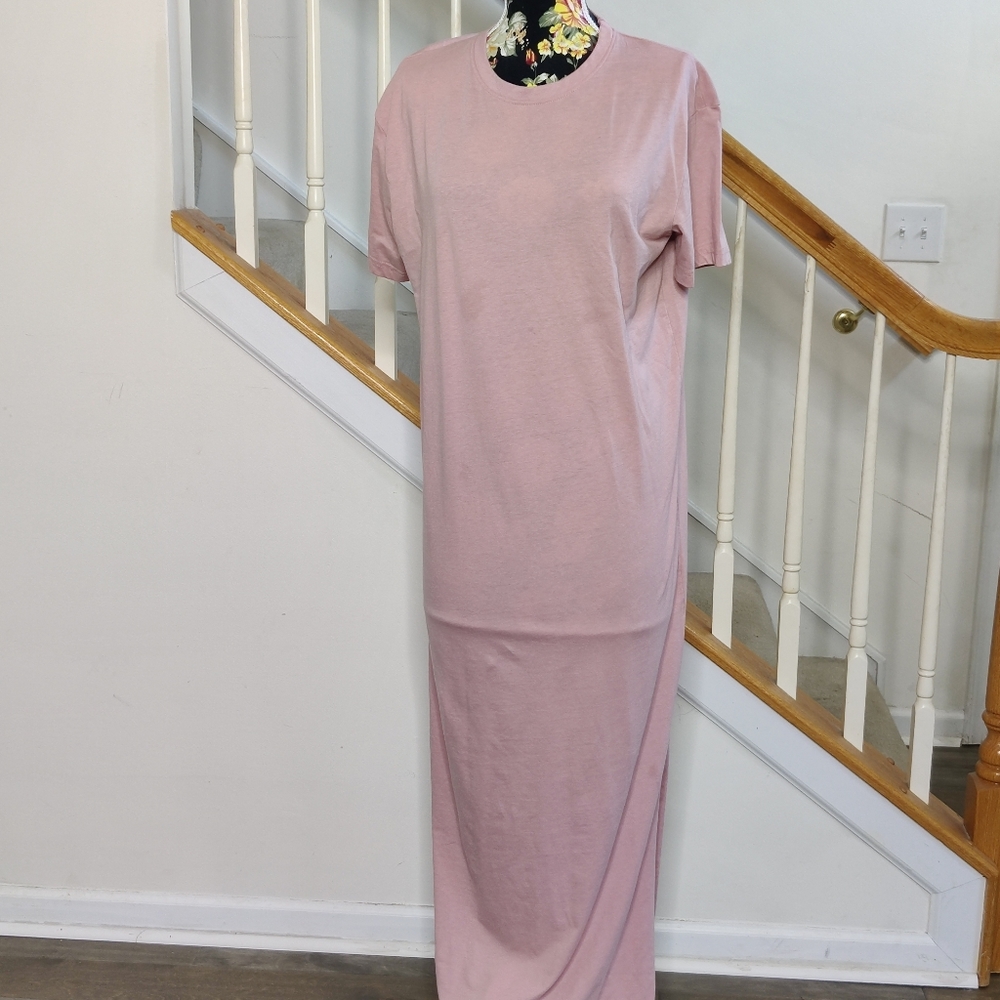 Missguided Pink Long Tshirt Dress